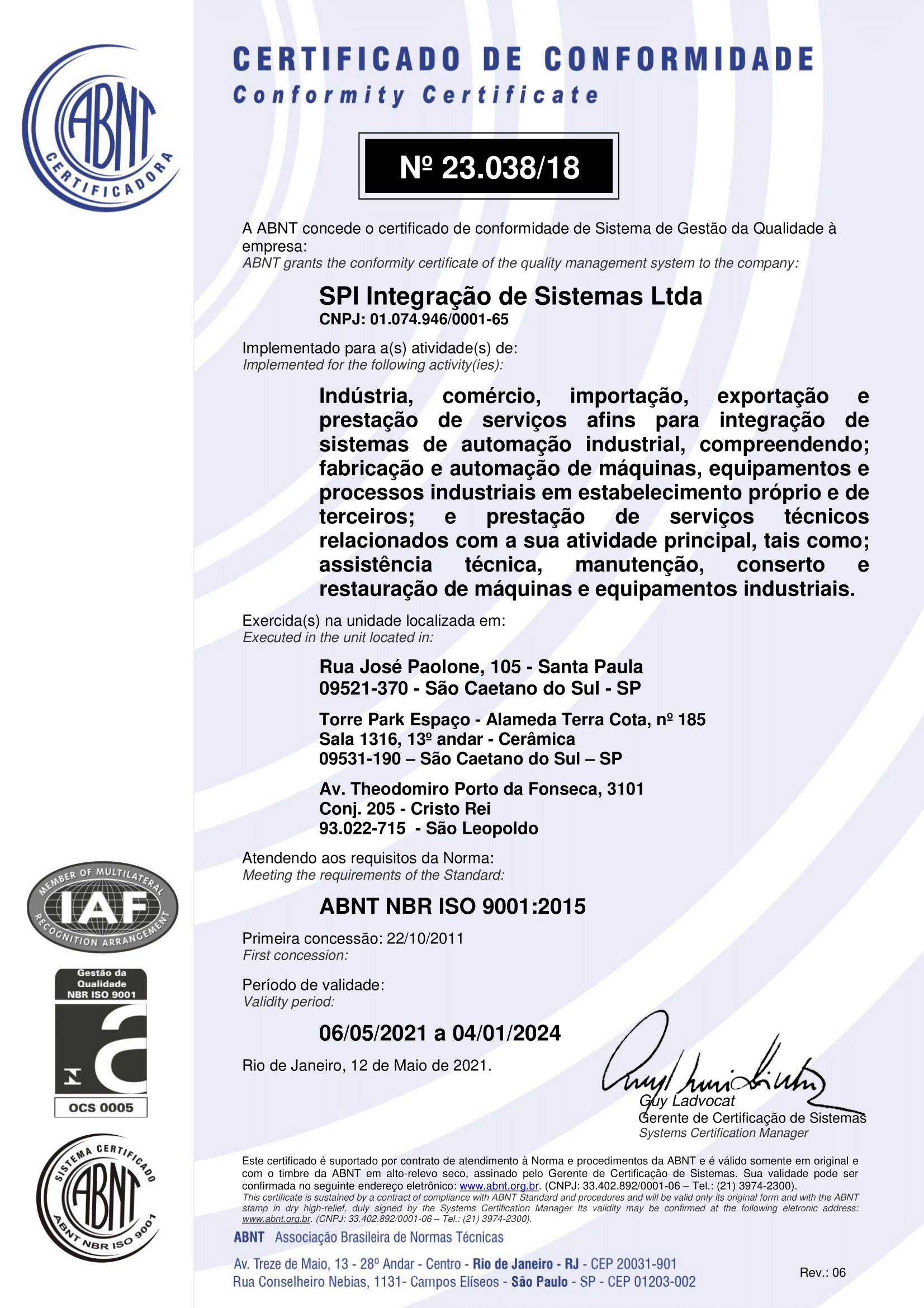 SPI Integração – ISO 9001 – 2015-1